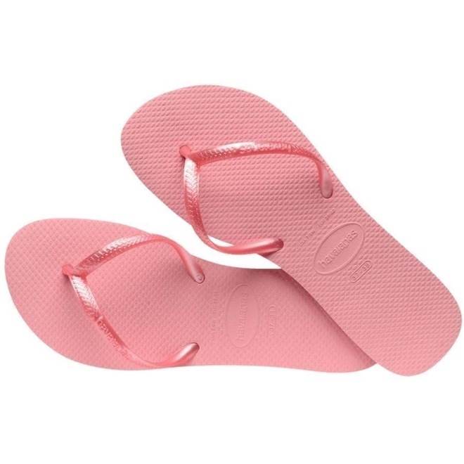 Chinelo Havaianas Flat Rosa Macaron - Feminino - Foto 1