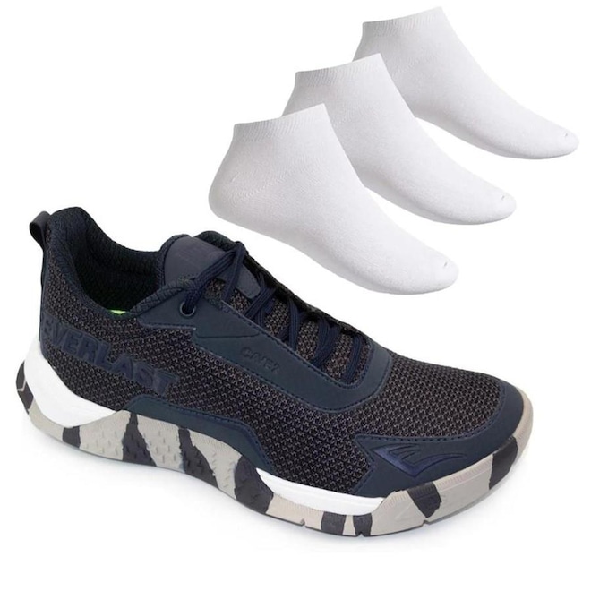 Kit Tênis Everlast Cave 2 - Masculino + 3 Pares de Meias - Foto 1