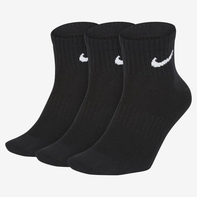 Kit de Meias Nike Everyday Lightweight com 3 Pares - Unissex - Foto 1