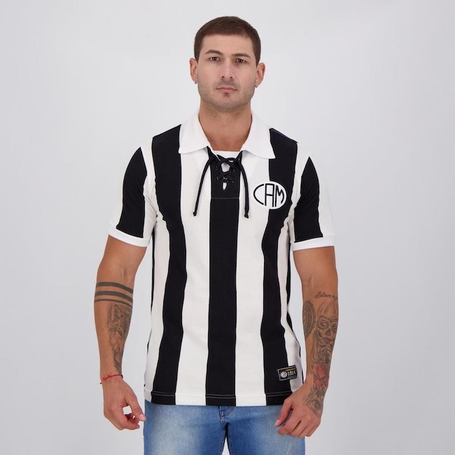 Camisa do Atlético Mineiro 1914 Retrô - Masculina - Foto 1