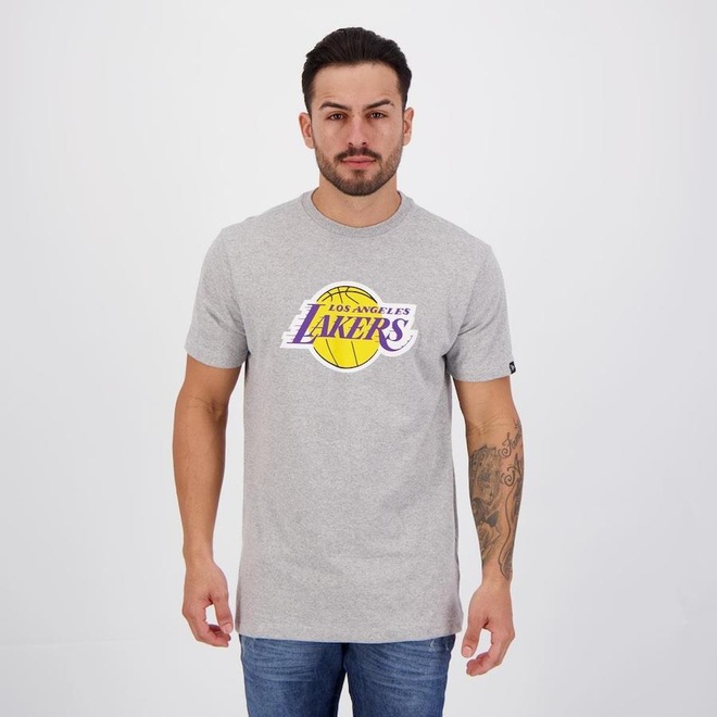 Camiseta New Era Nba Los Angeles Lakers Ii - Masculina - Foto 1