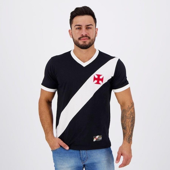 Camisa do Vasco Da Gama Retrô 1948 - Masculina - Foto 1