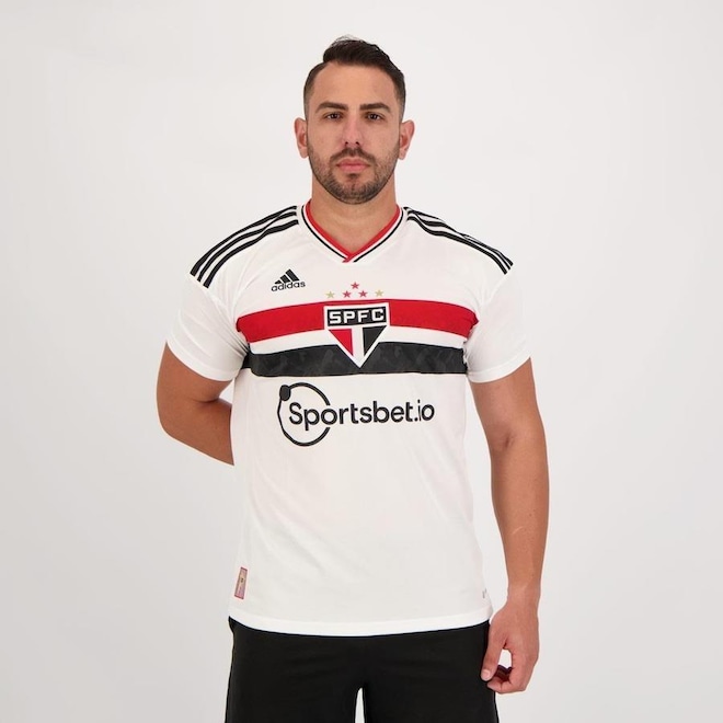 Camisa adidas São Paulo I 2022 9 Calleri - Masculina - Foto 1