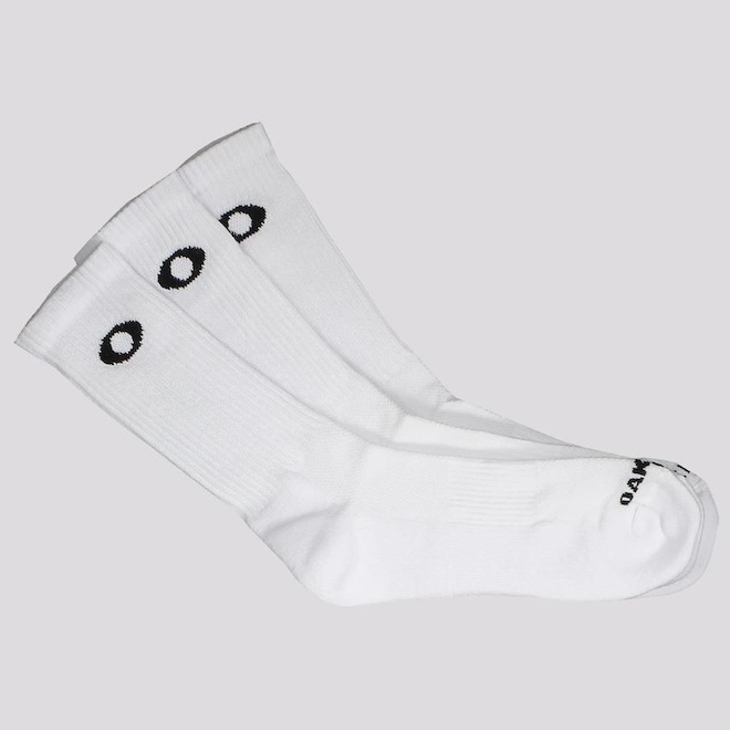 Kit de Meias Oakley Cano Alto Essential Crew com 3 Pares - Adulto - Foto 1