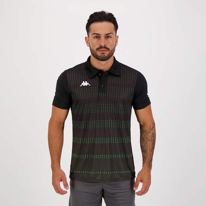 Camisa Polo Kappa Manga Curta Donatello - Masculina - Foto 1
