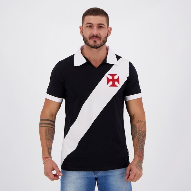 Camisa Polo Vasco Futfanatics Paris Retrô - Masculina - Foto 1