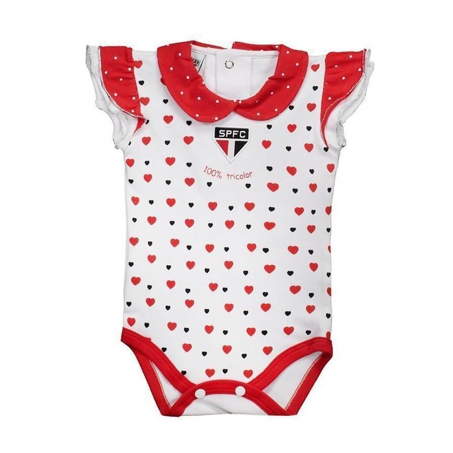 Body do São Paulo Reve Dor Heart - Infantil - Foto 1