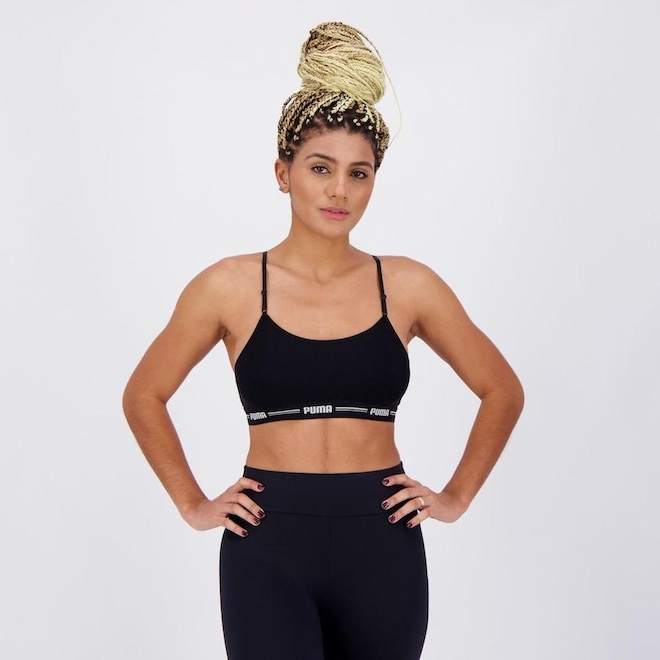 Top Puma com Alça Regulável - Adulto - Foto 1