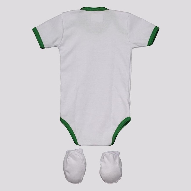 Kit Torcida Baby do Palmeiras: Body + Pantufa - Infantil - Foto 1