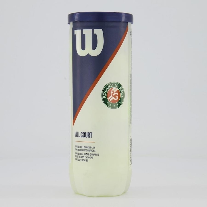 Kit Bolas de Tênis Wilson Roland Garros All Court II - Foto 1