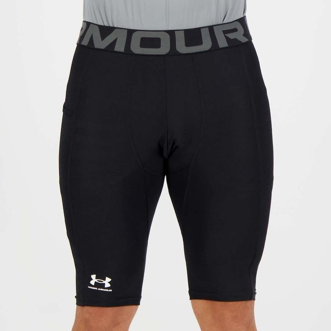Bermuda de Compressão Under Armour Pocket Long - Masculina - Foto 1