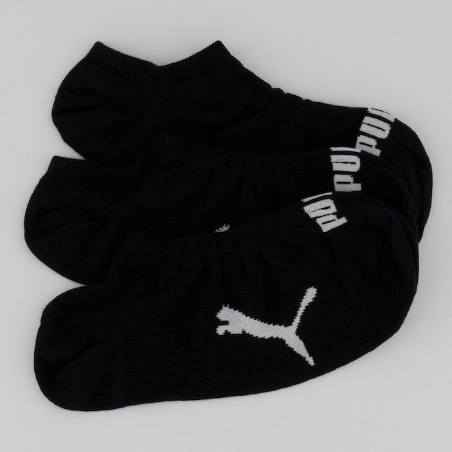 Kit Meia Puma Sapatilha - 3 pares - Adulto - Foto 1