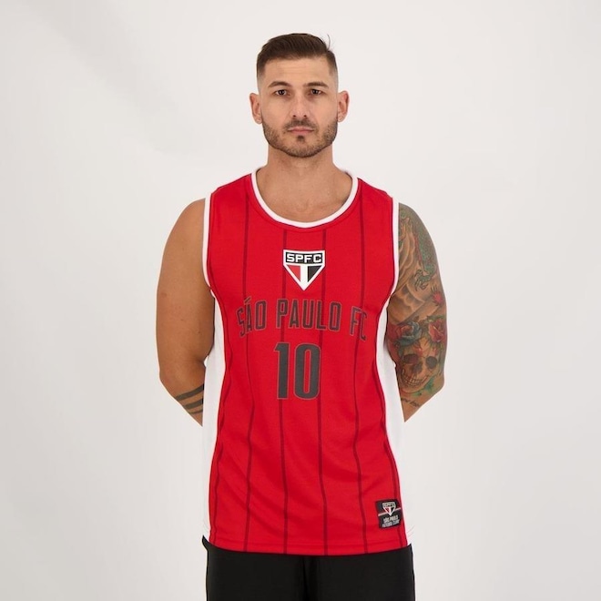Camiseta Regata São Paulo Futfanatics Basquete 10 - Masculina - Foto 1