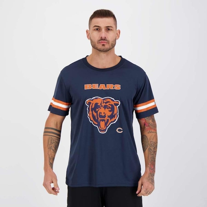 Camiseta New Era NFL Chicago Bears Jersey - Masculina - Foto 1