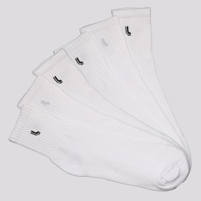 Kit Meia Cano Médio Lupo Sport Walk - 6 Pares - Adulto - Foto 1