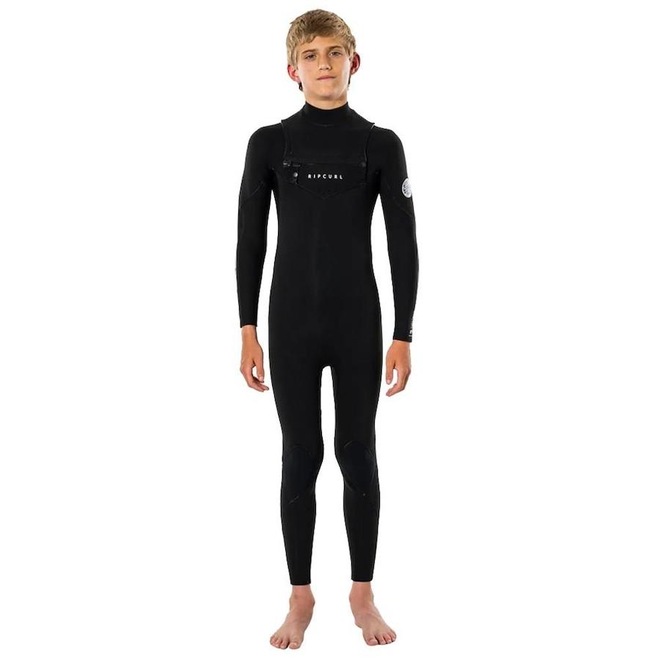 Long John Rip Curl Dawn Patrol 3/2mm Chest Zip - Infantil - Foto 1
