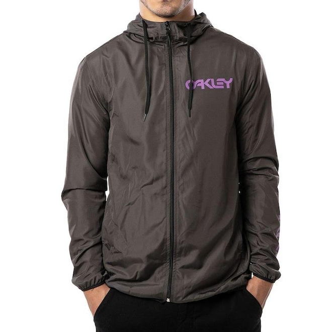 Jaqueta Com Capuz Oakley Windbreaker Mark II - Masculina - Foto 1