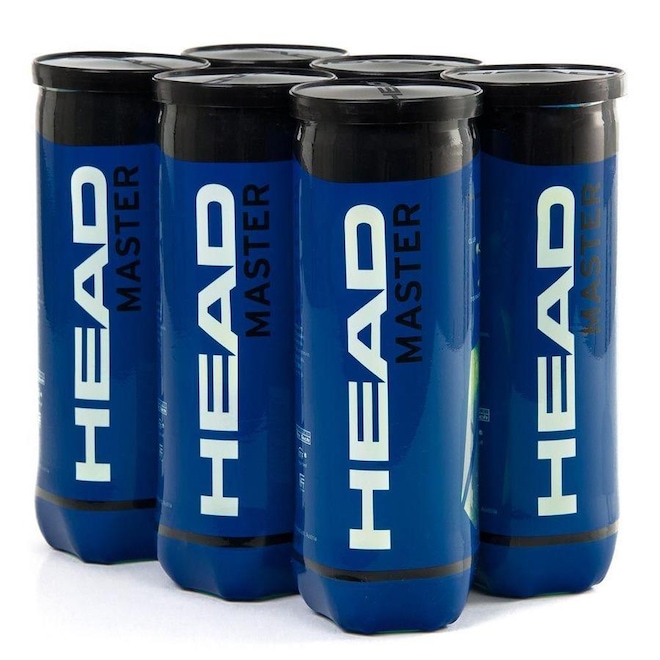 Kit Bolas de Tênis Head Master com 6 Tubos - Foto 1