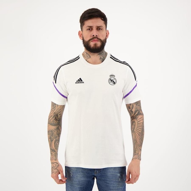 Camisa Real Madrid Treino 2023 adidas - Masculina - Foto 1
