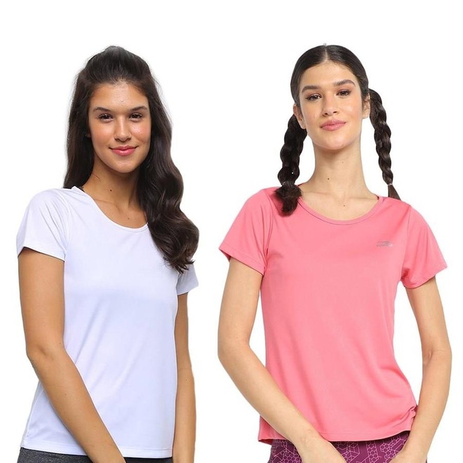 Kit Camisetas Rainha Básica Classic - 2 Unidades - Feminina - Foto 1