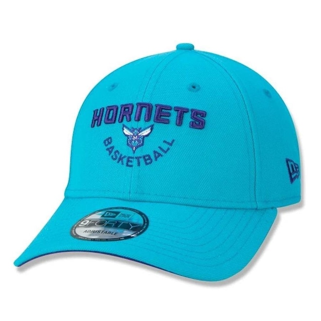 Boné Aba Curva New Era Charlotte Hornets 940 Core Basketball - Snapback - Adulto - Foto 1