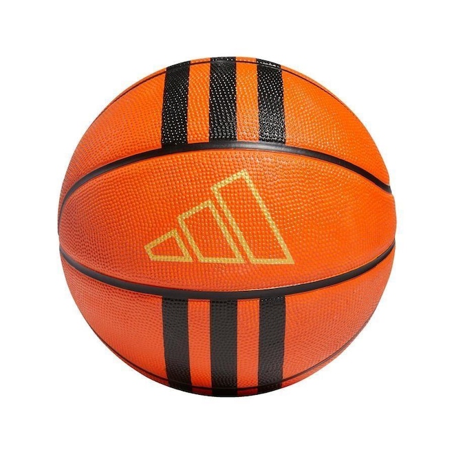 Bola de Basquete adidas 3-Stripes Rubber X3 - Foto 1