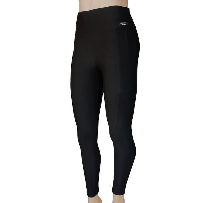 Calça Legging Chermont Peluciada Térmica com Bolsos Laterais - Feminina - Foto 1