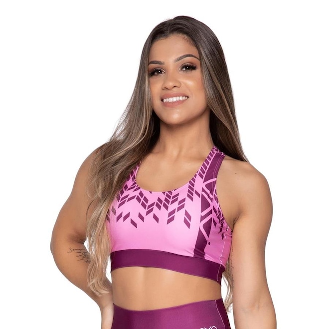 Top Fitness AVA Fitness Wear Sublimado - Adulto - Foto 1