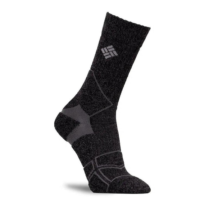 Meias Cano Longo Columbia Hike Crew Medium Weight - Masculina - Foto 1