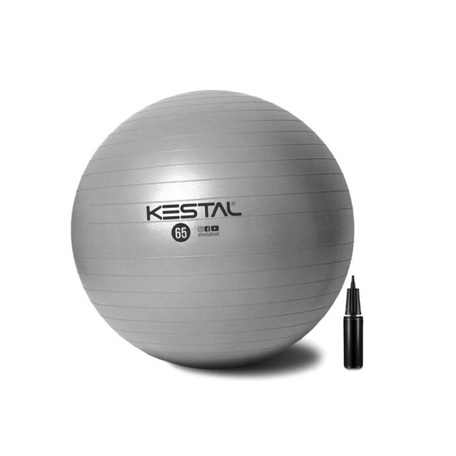 Bola Suíça Pilates Kestal Fisioterapia Funcional Yoga 65cm - Foto 1