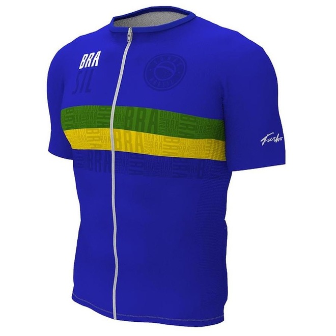 Camisa de Ciclismo Furbo Tradicional 3/4 Pátria - Masculina - Foto 1