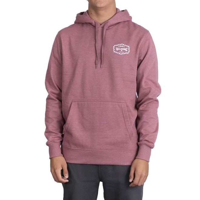 Blusão de Moletom Billabong Canguru Core Checkers Po - Masculino - Foto 1