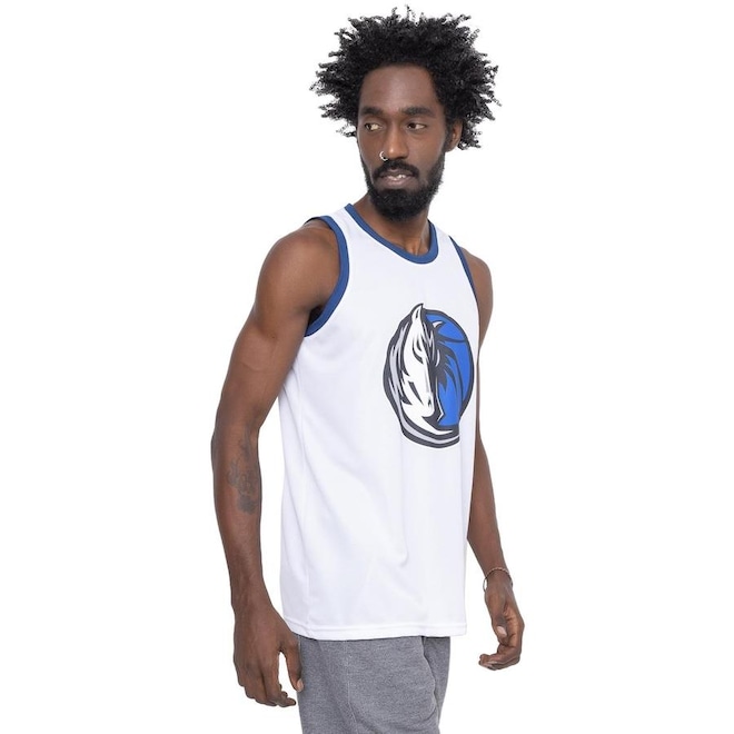 Camiseta Regata NBA Sintética Dallas Mavericks - Masculina - Foto 1