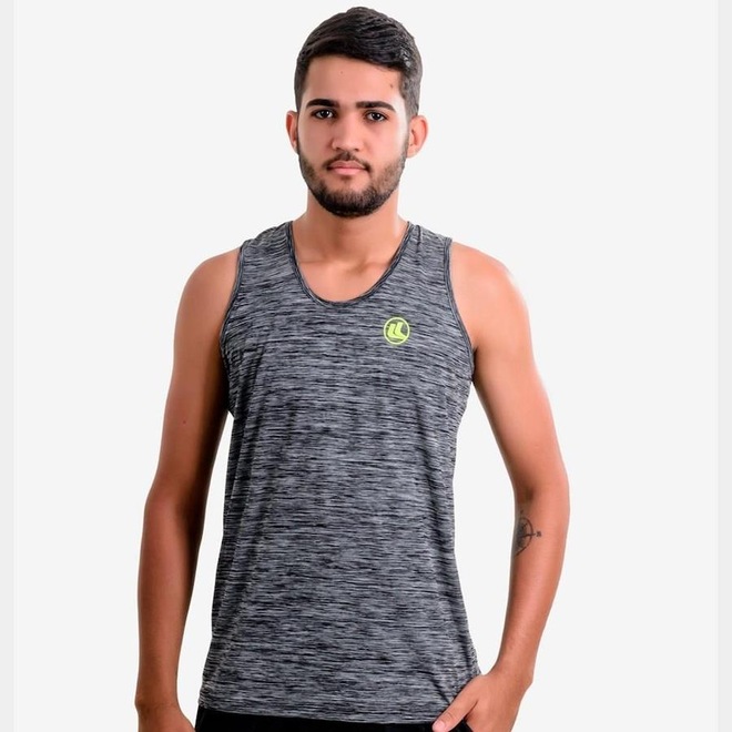 Camiseta Regata Esporte Legal UV45 Plank - Masculina - Foto 1
