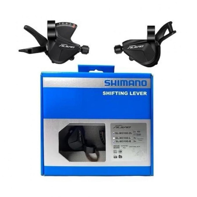 Alavanca de Câmbio Shimano Alivio SL-M3100 2x9v - Foto 1