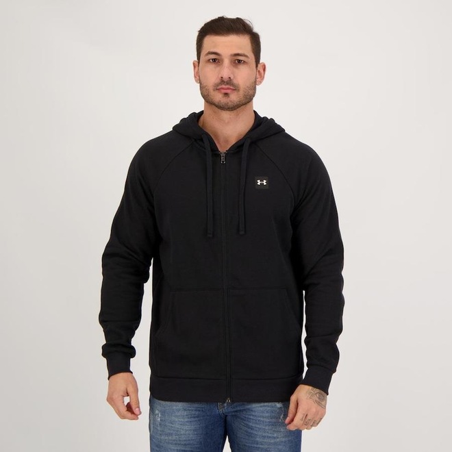 Jaqueta Under Armour Rival Fleece FZ Hoodie - Masculina - Foto 1