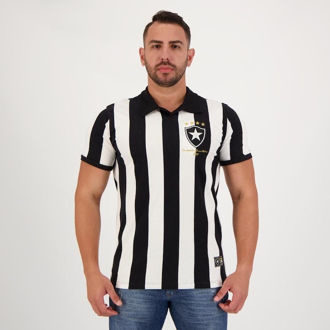 Camisa Futfanatics Botafogo Retrô 1995 Escudo - Masculina - Foto 1