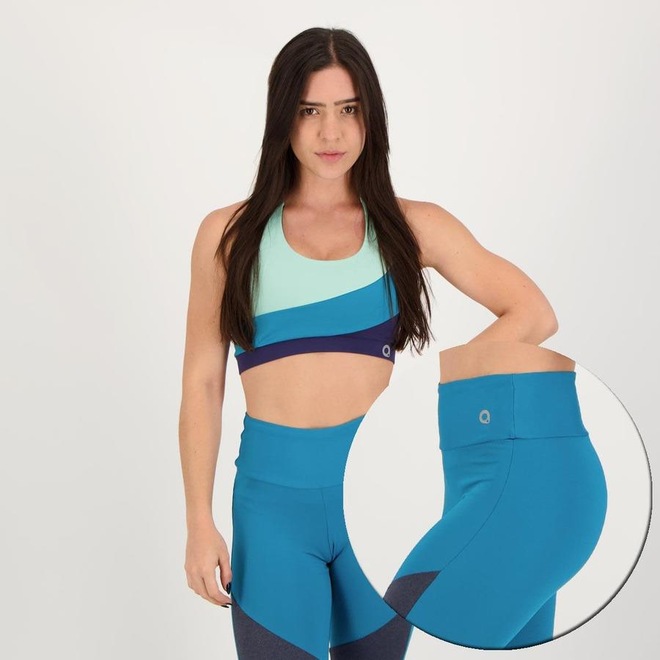 Conjunto Area Top + Calça Legging - Feminino - Foto 1