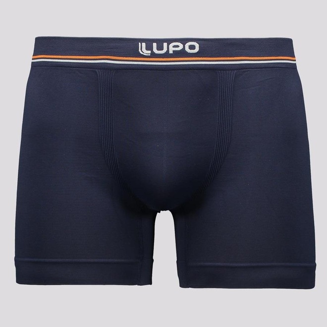 Cueca Boxer Lupo Microfibra Sem Costura Blue Nights - Adulto - Foto 1