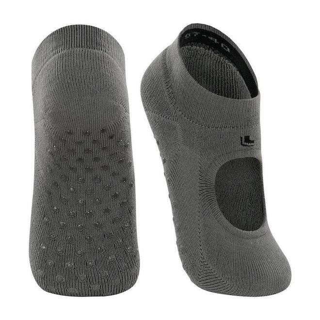 Meia Sapatilha Pilates Lupo Antiderrapante - Adulto - Foto 1