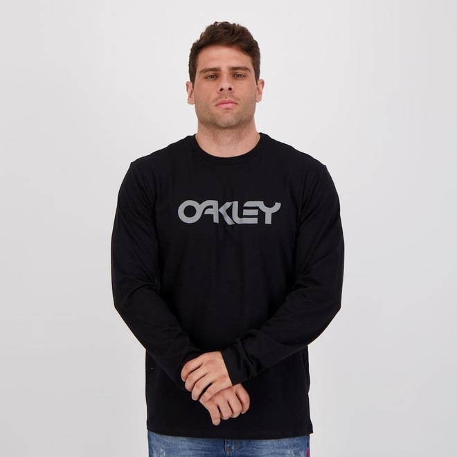Camiseta Manga Longa Oakley Mark T - Masculina - Foto 1