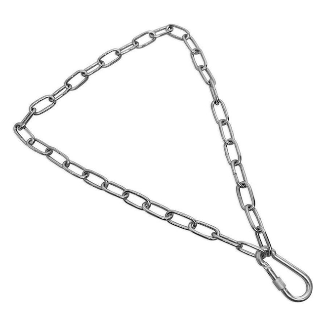 Kit de Boxe Muvin: Corrente para Saco de Pancada em Aço - 100 cm + Mosquetão com Rosca de Travamento - Foto 1