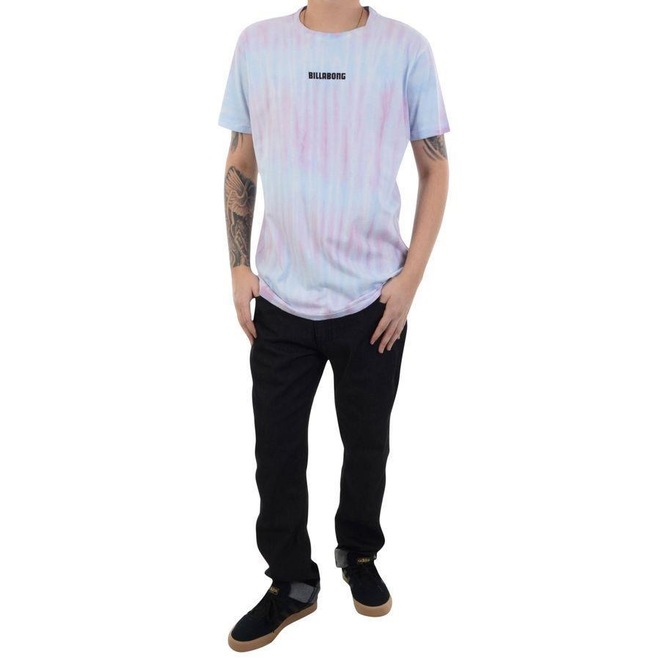 Camiseta Billabong Snake Dagger Tie Dye - Masculina - Foto 1