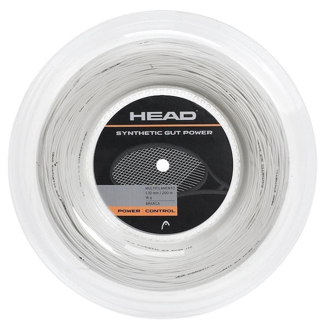 Corda Head Synthetic Gut Power 16L 1.30mm Rolo com - 200 Metros - Foto 1
