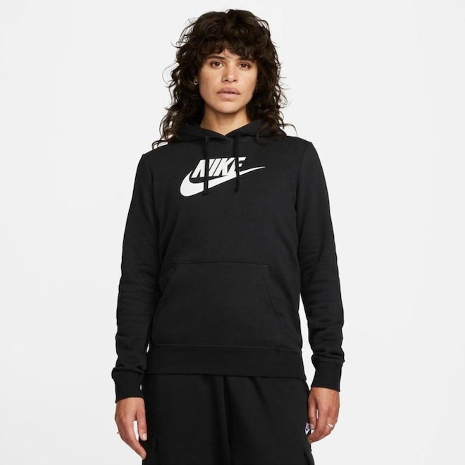 Blusão com Capuz Nike Sportswear Club Fleece - Feminino - Foto 1