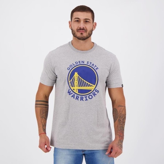 Camiseta New Era Nba Golden State Warriors - Masculina - Foto 1