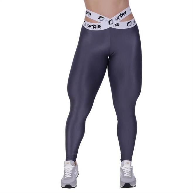 Calça Legging Orbis Fitness Fusô Alta Personalizado - Feminino - Foto 1