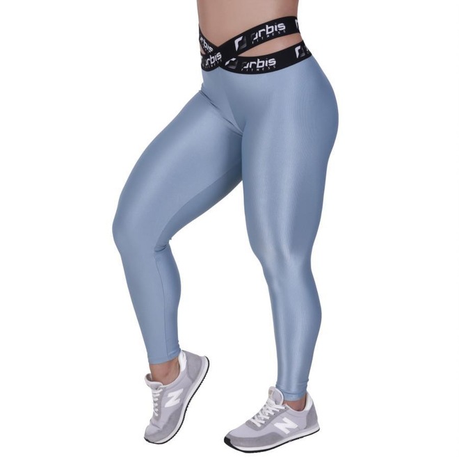 Calça Legging Orbis Fitness Fusô Alta Personalizado - Feminino - Foto 1