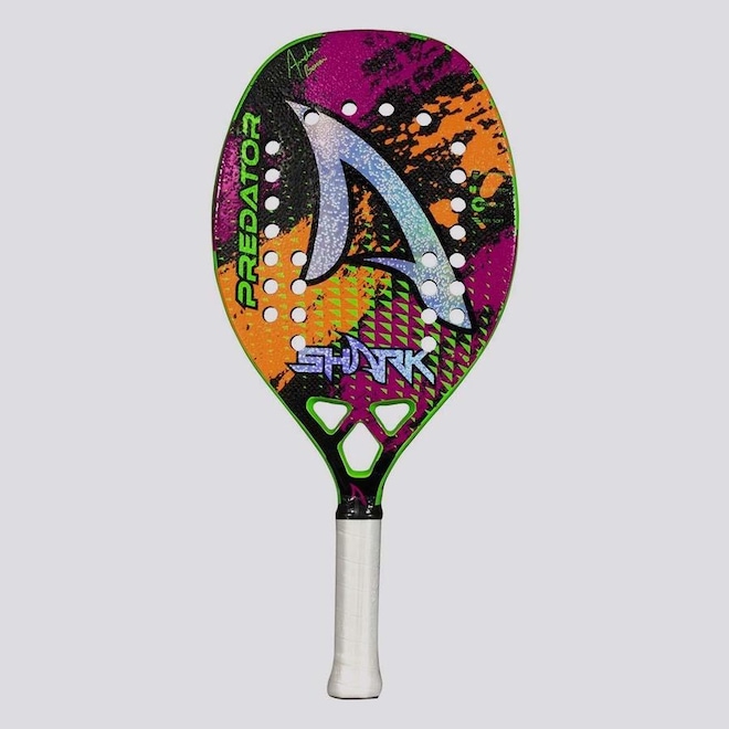 Raquete de Beach Tennis Shark Predator André Baran - Foto 1