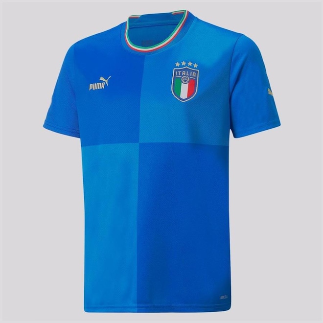 Camisa Puma Itália Home 2022 - Masculina - Foto 1